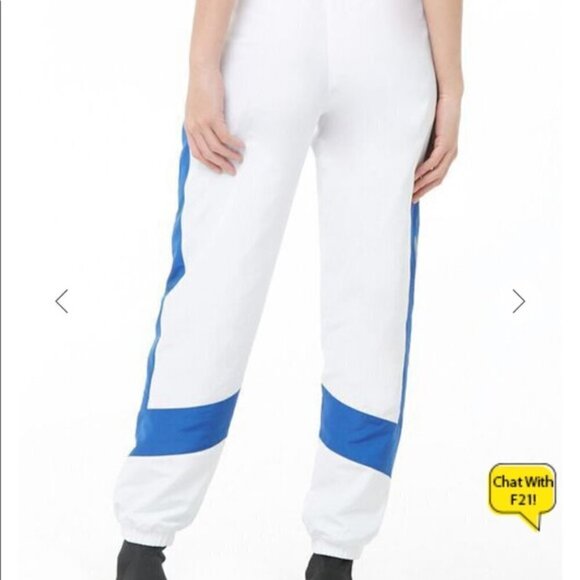 NEW Forever 21 Crew Girl Track Drawstring Pull On Long Elastic Waist Jogger Pant - Picture 3 of 17